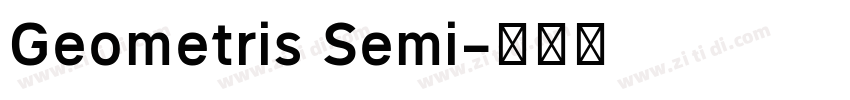 Geometris Semi字体转换